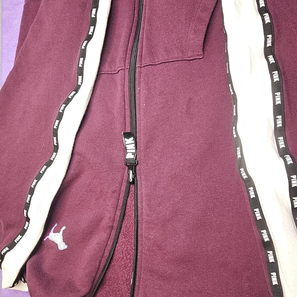 Women's Plum Zip-Up Hoodie Victoria's Secret - Picture 4 of 4